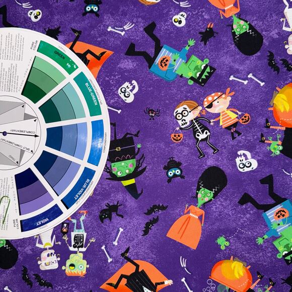 Halloween Season by Edward Miller- Michael Miller Fabrics- 1 Yd - Trick or Treat - Picture 8 of 9